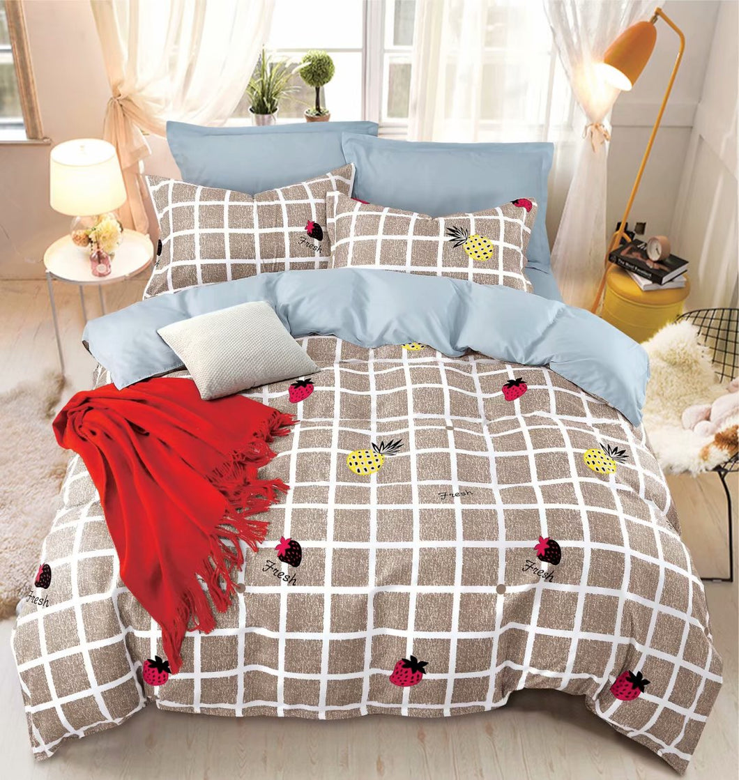 85GSM 100% Microfiber Ultra Soft Duvet Cover Set Geometric Pattern G2020012