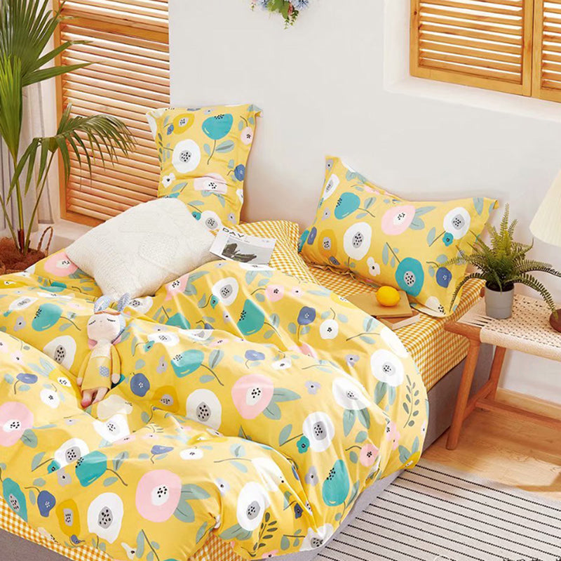 Floral Pattern Duvet Cover 100% Cotton F007