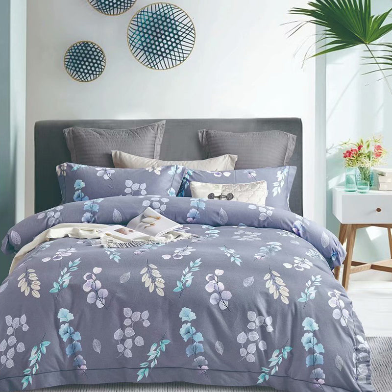 Floral Pattern Duvet Cover 100% Cotton F009