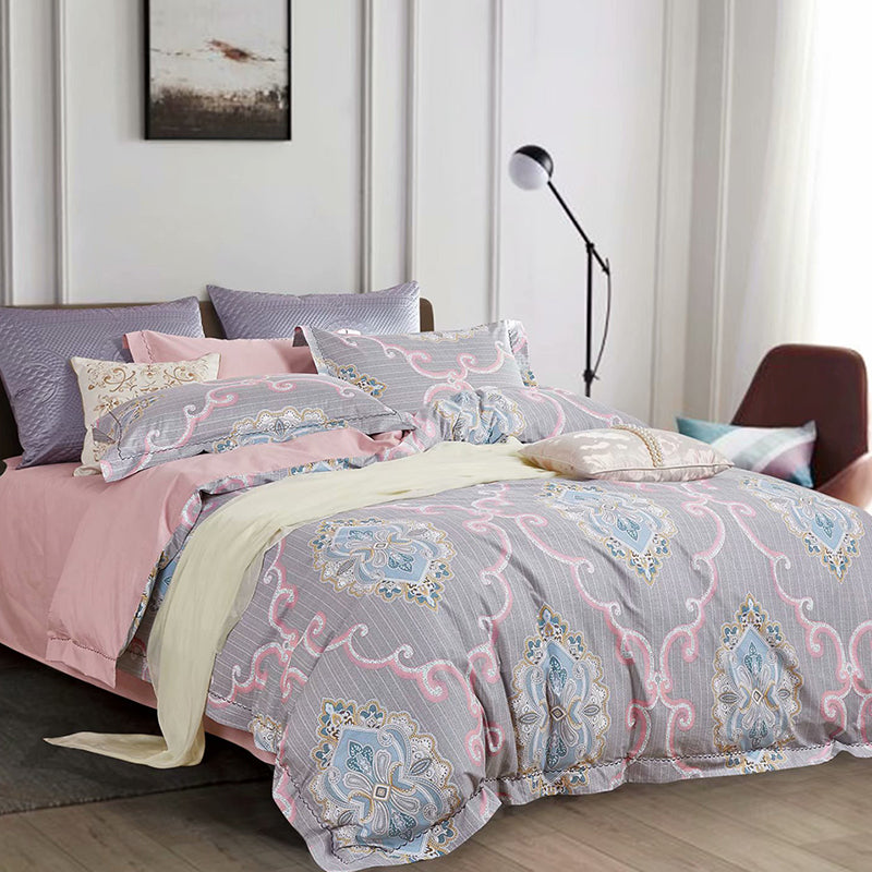 Floral Pattern Duvet Cover 100% Cotton F036