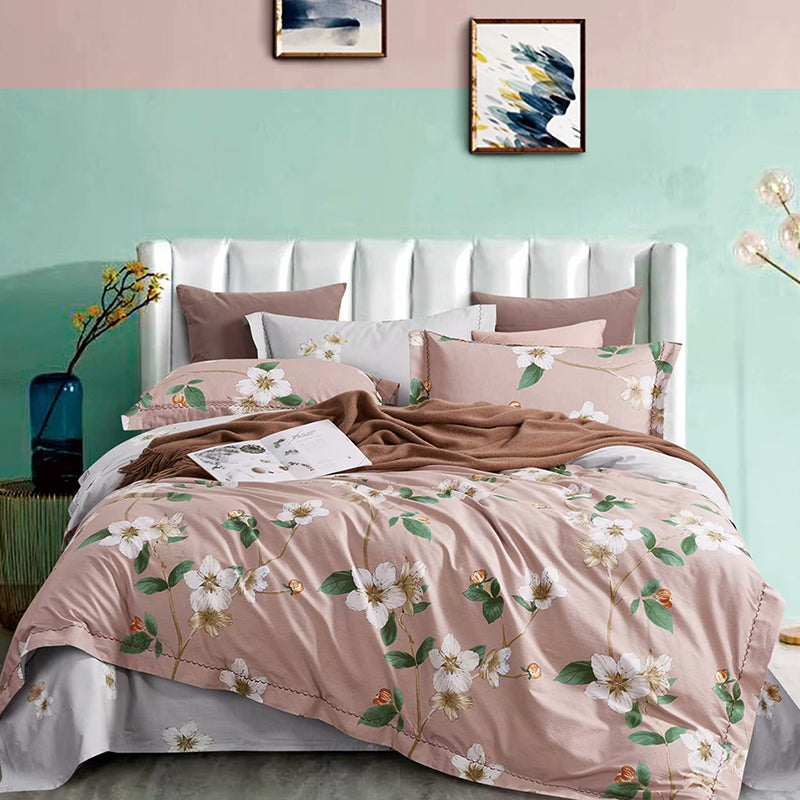 Floral Pattern Duvet Cover 100% Cotton F045