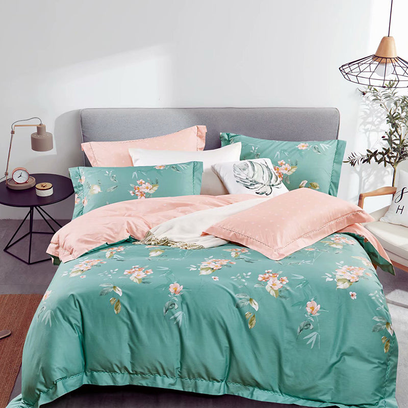 Floral Pattern Duvet Cover 100% Cotton F049