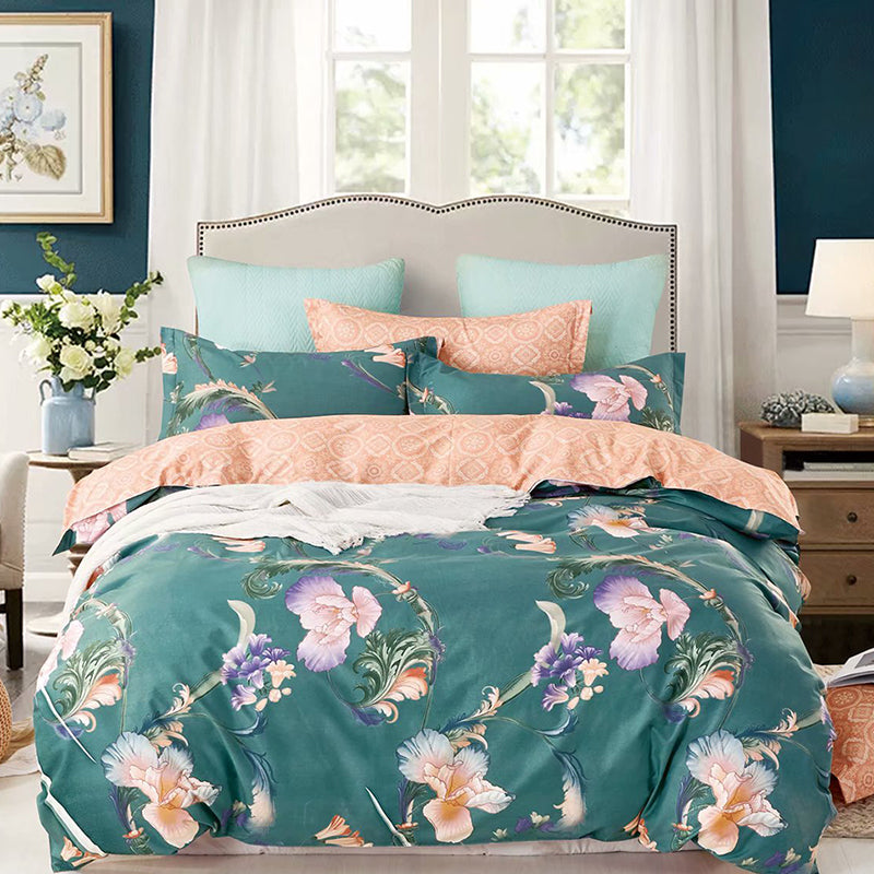 Floral Pattern Duvet Cover 100% Cotton F062