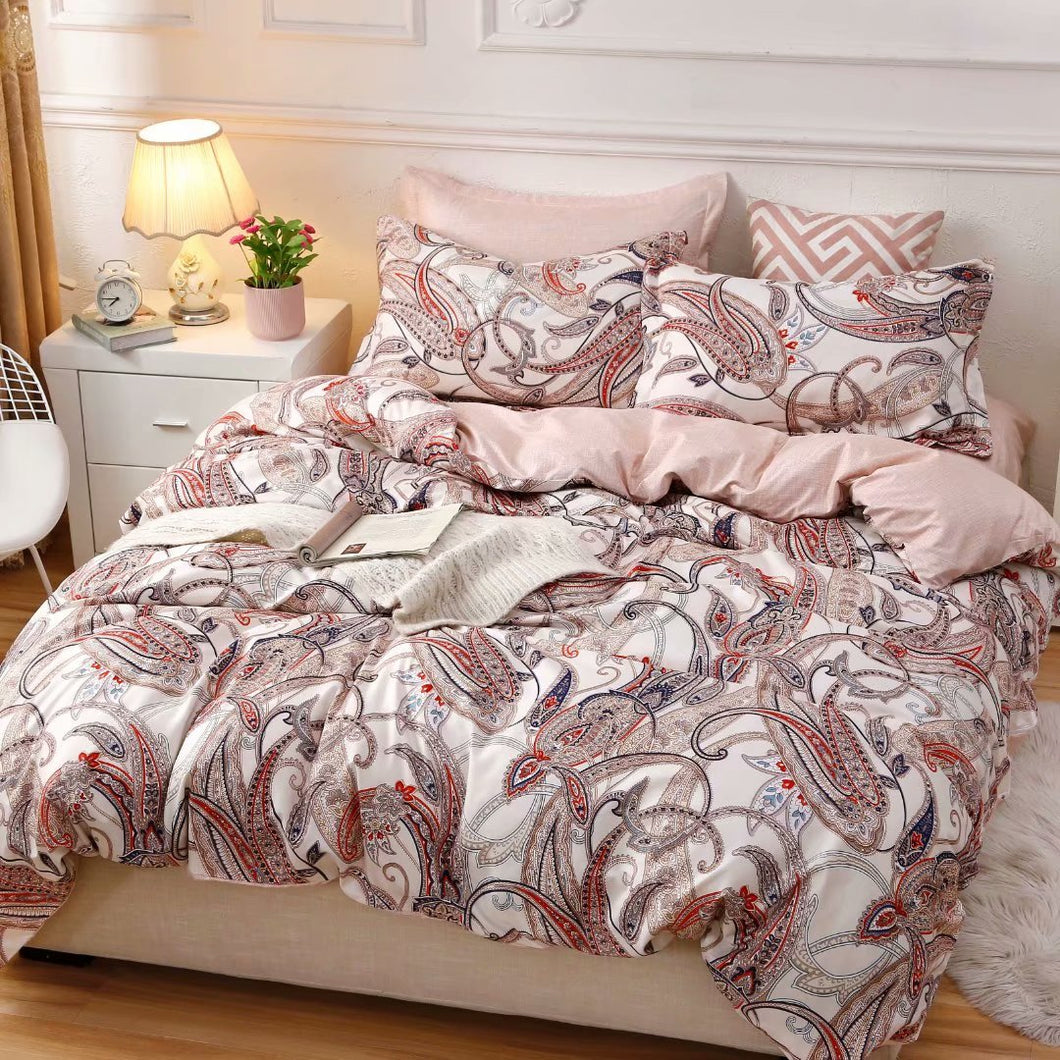 85GSM 100% Microfiber Ultra Soft Duvet Cover Set Floral Pattern F2020092