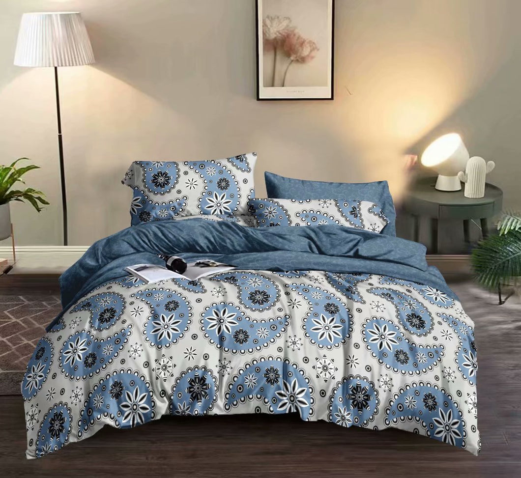 85GSM 100% Microfiber Ultra Soft Duvet Cover Set Floral Pattern F2020095