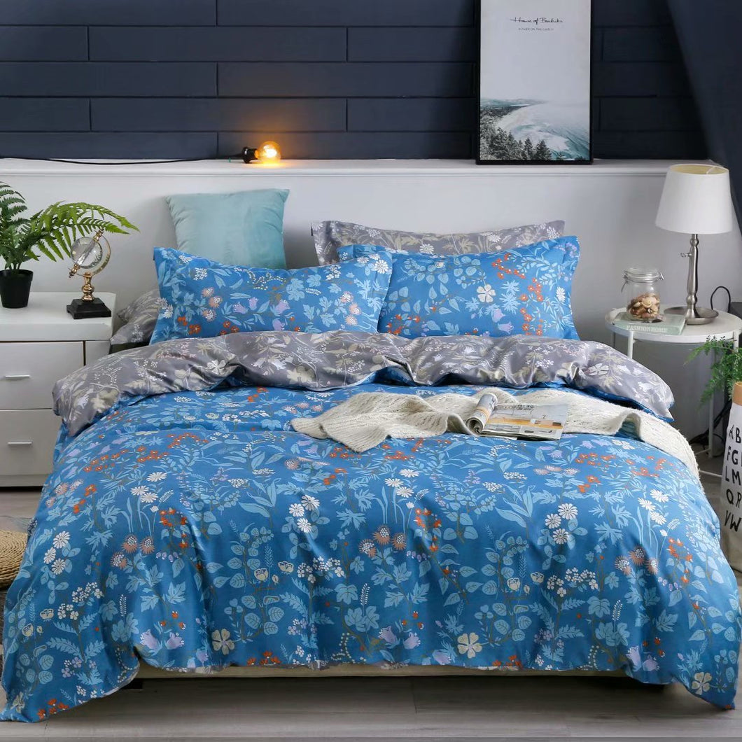 85GSM 100% Microfiber Ultra Soft Duvet Cover Set Floral Pattern F2020110