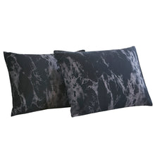 Load image into Gallery viewer, Marble Pattern in Grey Gray Black and White pillowcases
