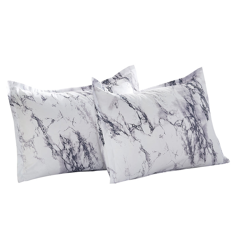 Marble Pattern in Grey Gray Black and White pillowcases