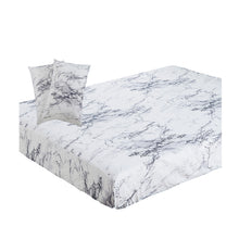 Load image into Gallery viewer, Marble 100% Polyester Bed Sheet Full Size Fitted Sheet FS02
